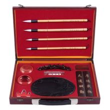 毛笔套装高档专业文房四宝笔墨纸砚成人精品礼盒初学狼毫兼毫毛笔